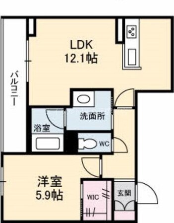 ベレオ北方の物件間取画像